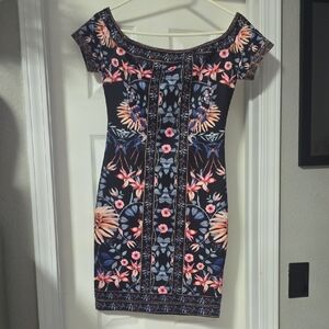 Jealous Tomato Navy Floral Mini Dress